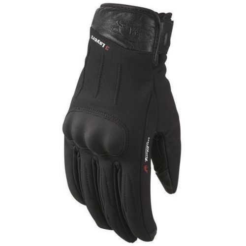 Furygan td winter evo leather textile motorcycle gloves,men's small