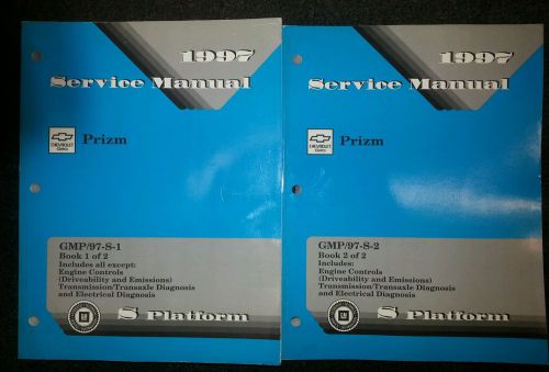 1997 chevrolet prizm facory service manuals 2 volume set