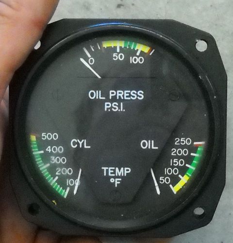 Beechcraft, duke, oil pressure,cyl,temp pressure gauge, beech