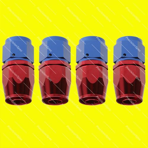 An10 10an jic red / blue straight swivel hose end fitting adapter - 4 pieces