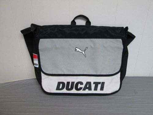 Ducati laptop computer messenger bag with handles and shoulder strap