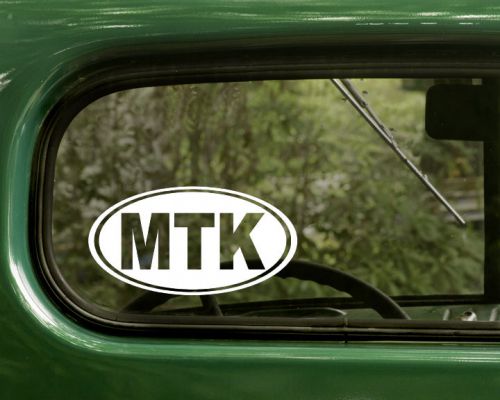 Mtk montauk decal sticker, new york, 2 oval for travel mug, bumper, car, laptop