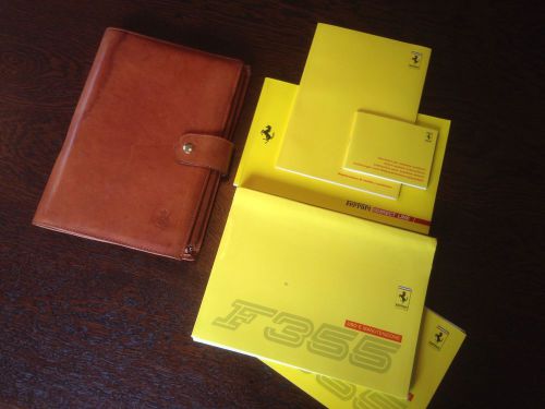 Ferrari f355 leather pouch,owners manual / betriebsanleitung!