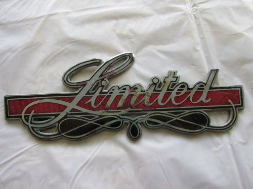 Limited emblem badge oem