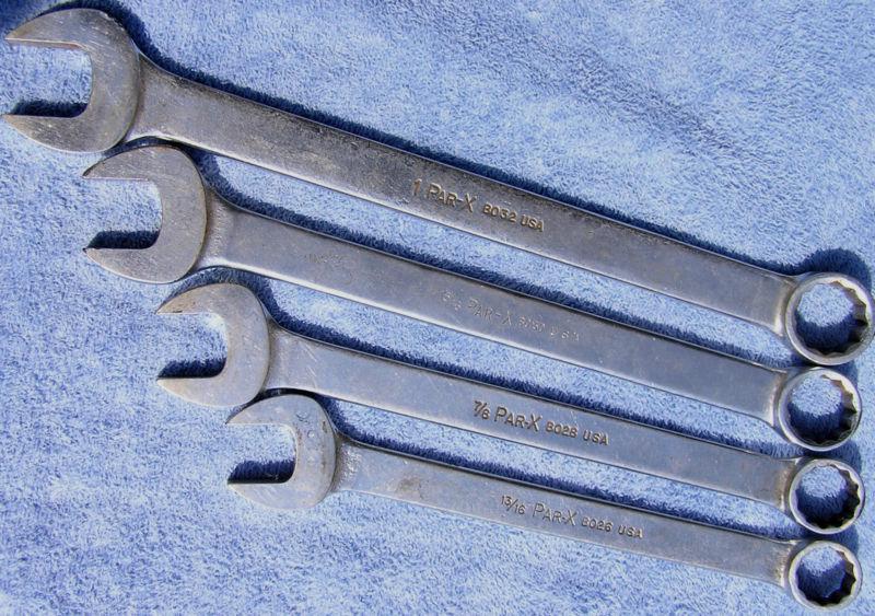 Par-x wrenches, large sizes sae set