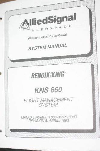 Bendix king kns660 flight management system install/operating manual kns-660