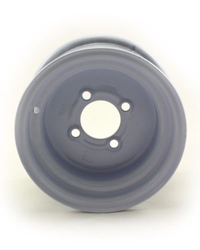 10x6 4-lug on 4" white bell wheel-ws104