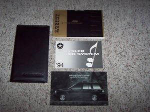 1994 jeep grand cherokee owner owner&#039;s user manual laredo limited se 4.0l 5.2l