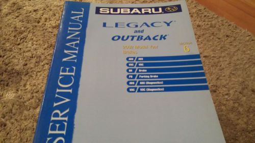 2002 subaru legacy and outback sec 6 brakes service manual