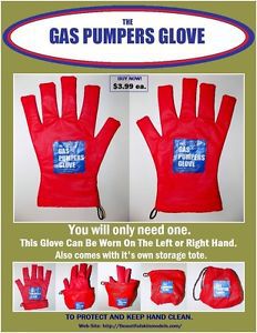 The gas pumpers glove &gt;2in1 auto glove and storage tote &gt;clean hands protection