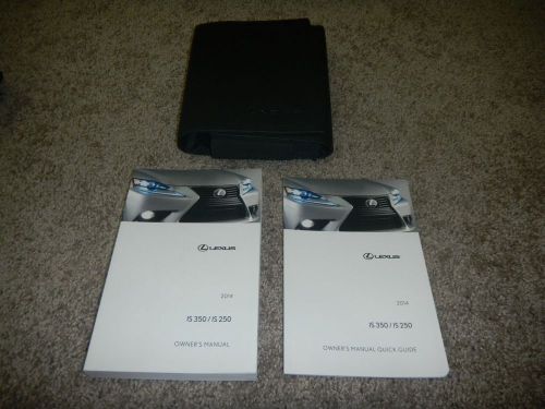 2014 lexus is250 is350 owners manual set with free shipping