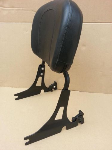 Backrest sissy bar pad for harley softail fatboy fxst fxstb fxsts black