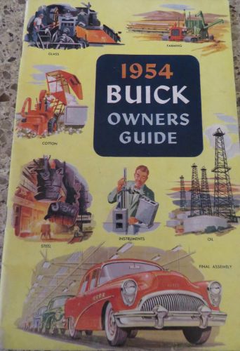 1955 &amp; 1954 buick owners guide - originals