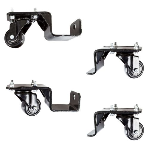 4-pack smooth roll swivel casters for 1508 snowmobile lift stand sno-1508-whls