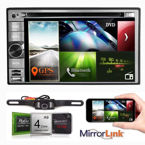 Quad core android gps navigation double 2din car stereo radio dvd player 3g wifi
