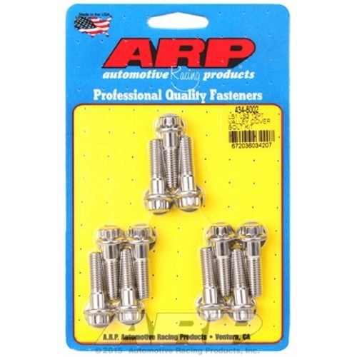 Arp 434-8002 intake valley cover bolt kit, for ls1 ls2 ss 12pt