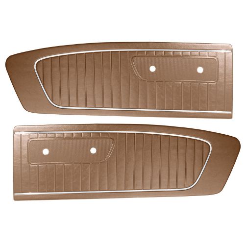 Mustang door panel standard palomino pair 1965