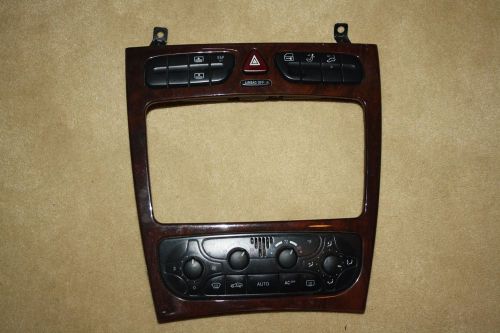 01 02 03 04 05 06 07 mercedes w203 c320 radio trim climate control bezel oem d