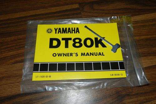 Nos new genuine yamaha dt80k owners manual dt80 dt 80 yz mx bike