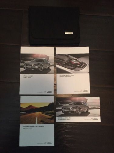 2012 audi s4 car owners manual books navigation guide and case
