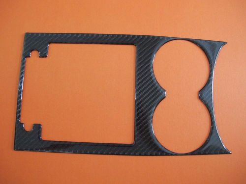 Cup holder console storage box trim sticker carbon fiber for porsche macan 2015