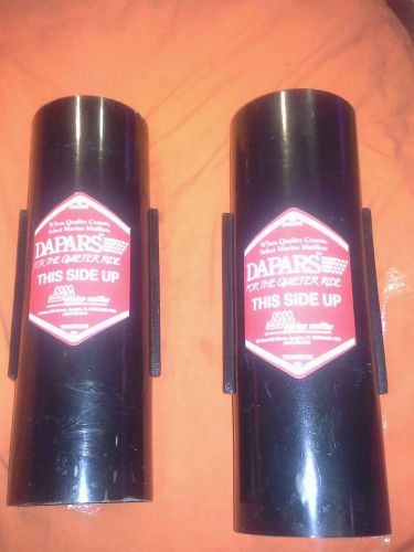 Dapars marine exhaust noise reduction muffler silencer kit - 4&#034; x 12&#034; (pair)