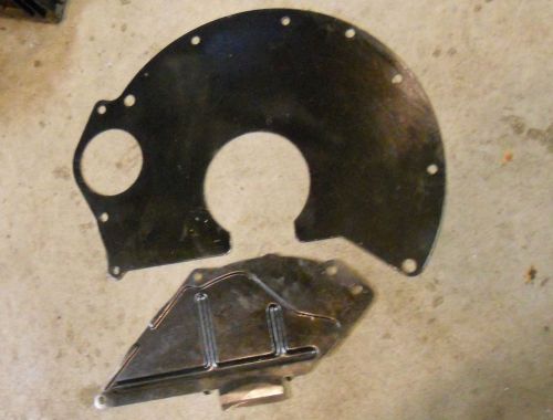 Amc 360 304 401 engine transmission spacer inspection cover plates fsj amx