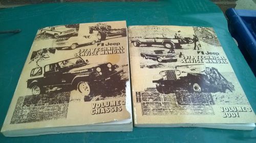 1978 jeep technical service/shop manual volume #2 chassis #3 body only