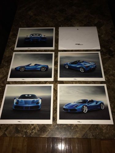 Ferrari 488 gtb spider marketing picture brochure