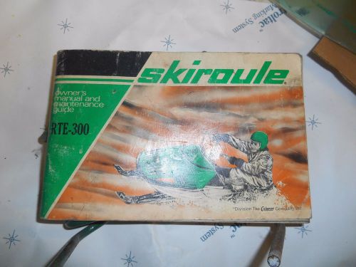 Skiroule owner manuel rt-300