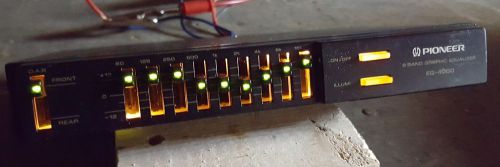 Vintage! pioneer 9 band eq-4000 80s old school eq amber or green - works!!