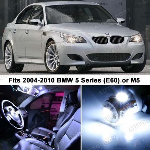 15 x premium xenon white led lights interior package upgrade for bmw 5 series