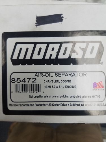 Moroso air-oil separator pn 85472 chrysler, dodge 5.7l &amp; 6.1l