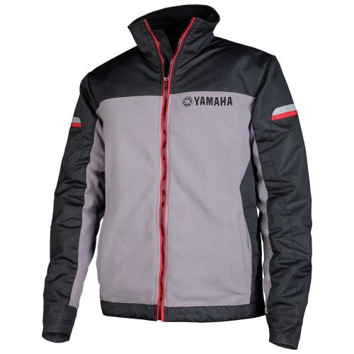 Yamaha fleece zip up jacket gray black crp-14fya-gy-xx