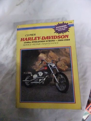 Clymer service manual, harley davidson 1340 evo v-twins 1984-1988