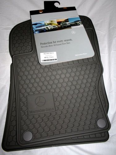 2007 to 2009 mercedes benz ml320 rubber floor mats - genuine factory items -gray