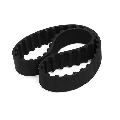 98xl rubber closed loop timing belt black 250mm circumference 10mm width