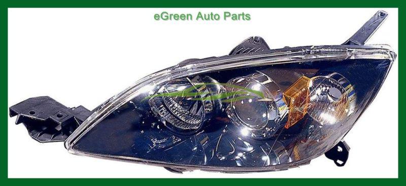 04-09 3 hatchback head light left driver halogen w/o turbo