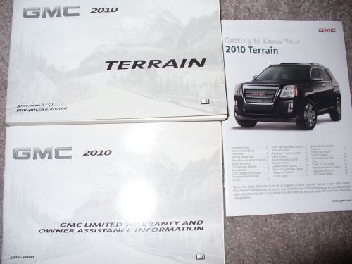 2010 gmc terrain owner&#039;s manual &amp; more