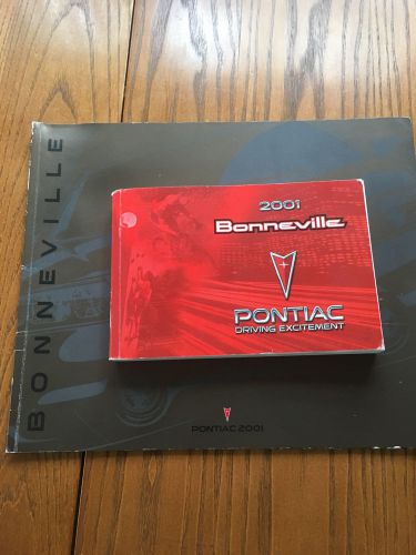 2001 pontiac bonneville owners manual and brochure
