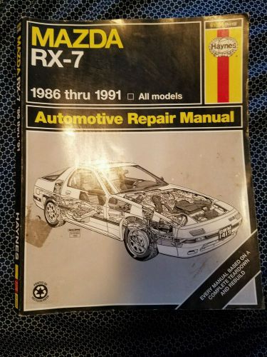 1986-1991 mazda rx7 haynes repair manual