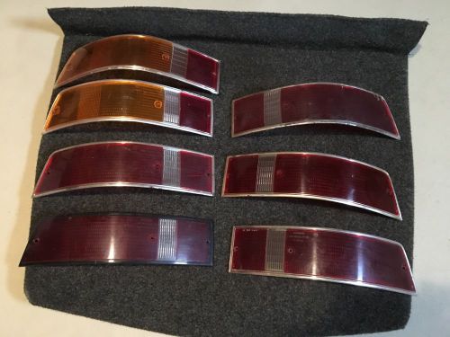Early porsche 911 tail light lens. seven total. four left and three right side
