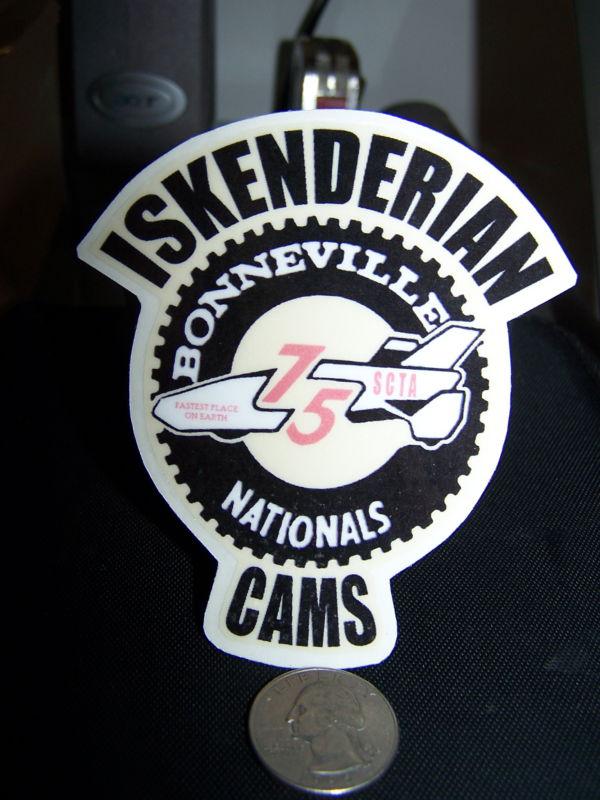 1975 bonneville nationals - isky cams - sticker 
