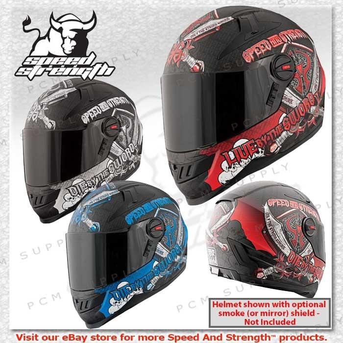 Speed & strength ss1300 live by the sword motorcycle street helmet