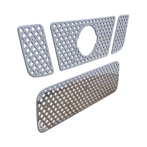 Nissan Titan 08-12 Stainless Diamond Mesh Front Metal Grille Trim Cover Insert, US $104.95, image 2