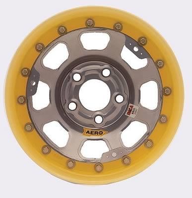 53 series roll-formed beadlock wheels 4" backspace silver  aero race wheels