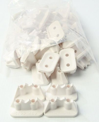 Stud boy pro series super lite double backing plate 2ply white 5/16"-24 48-pack