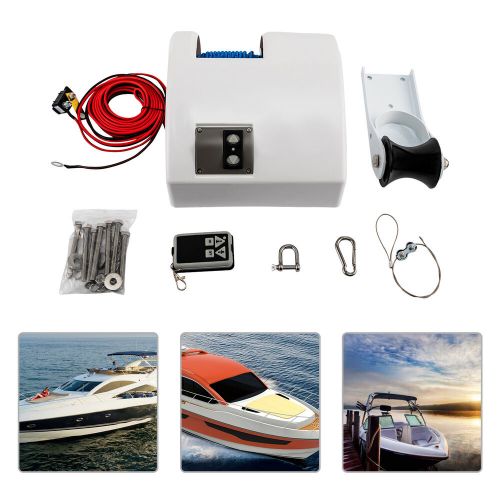 45 LBS Boat Anchor Winch Electric Marine Winch Free Fall With Wireless Remote, US $208.54, image 7
