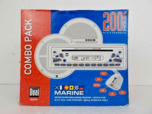 Marine Receiver MXDM51 Dual Electronics Corp WMA AM/FM/CD/MP3 200 Watts Peak NIB, C $326.99, image 2