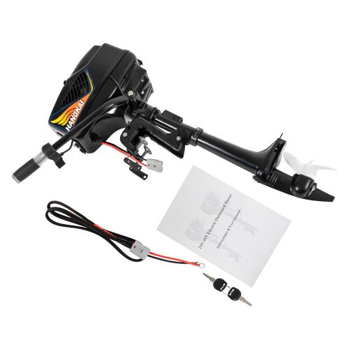 5HP 48V HANGKAI Electric Outboard Trolling Motor Boat Short Shaft Engine 1200W, US $262.04, image 6